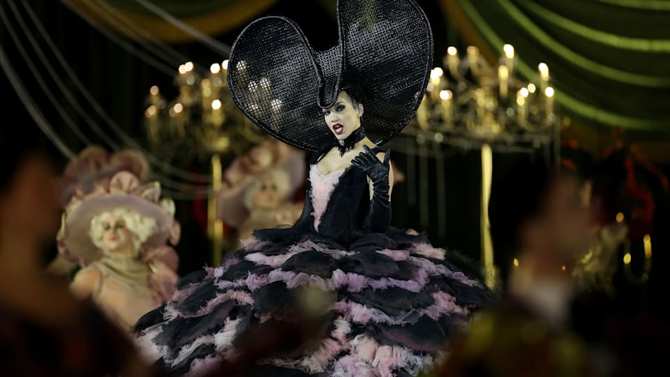 Violetta played by Carolina Lopez Moreno performs during the Milano Cortina 2026 Winter Olympics Closing Ceremony on day sixteen of the Milano Cortina 2026 Winter Olympic games at Verona Olympic Arena on February